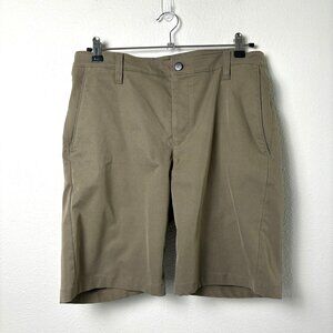 Huckberry Proof Shorts Mens Size 32 Brown 9" Inseam Stretch Outdoors Hiking